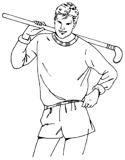 How to Draw a Hockey Player 